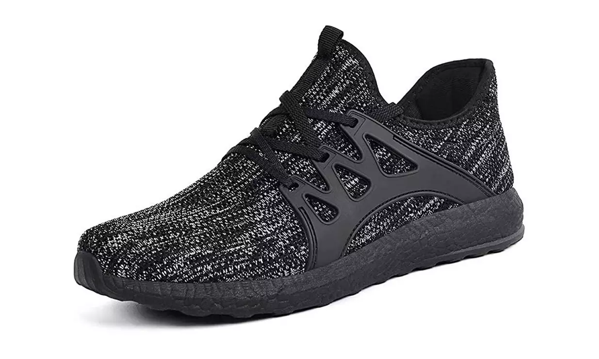 Braveman Men's Lace-Up Knit Running Shoes Athleisure Sneakers