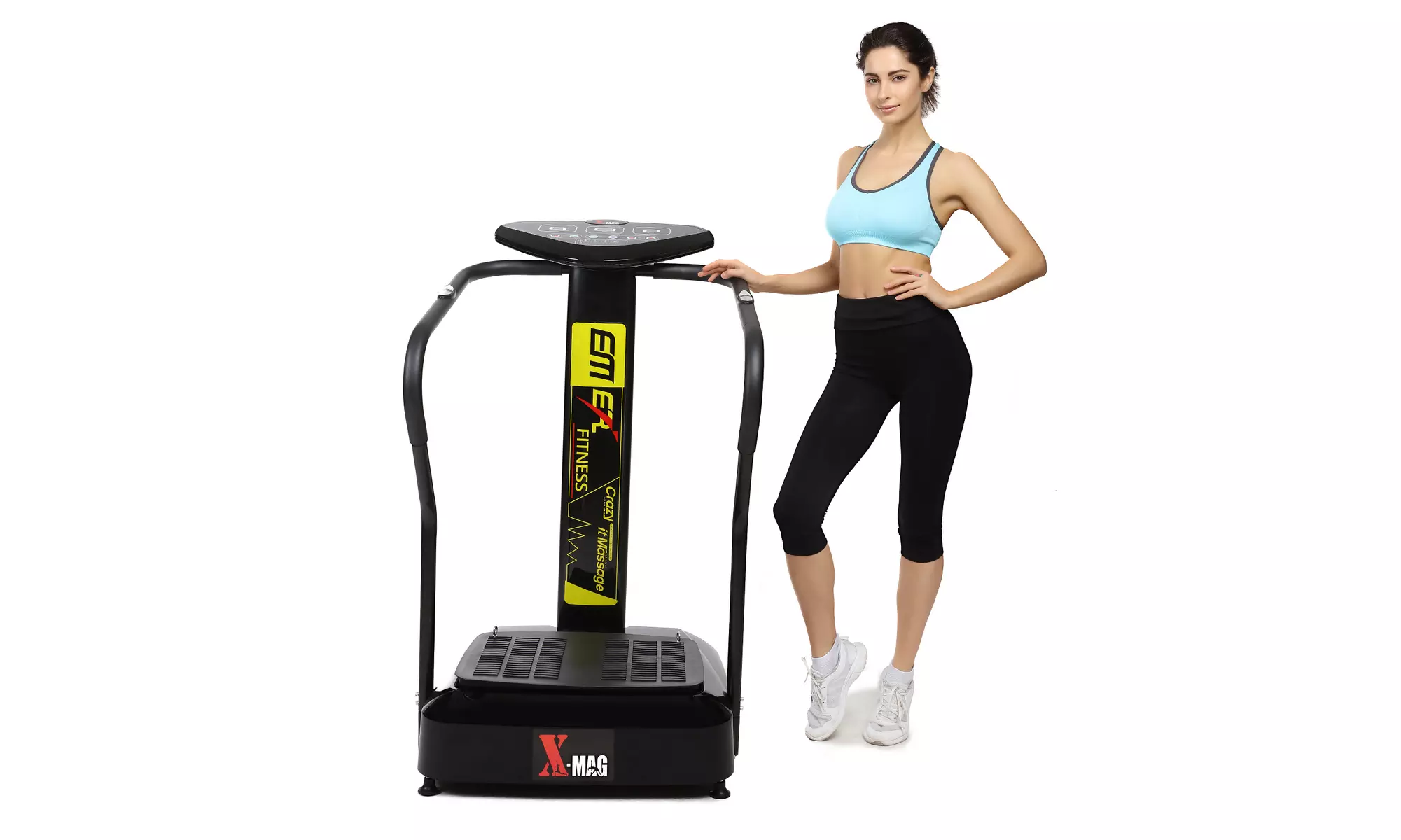 X-MAG Carzy Fit Vibration Platform Fitness Machine Massage Slim Black - Primary Image