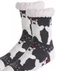 Women's Sherpa Fleece Lined Christmas Cozy Fuzzy Slipper Socks With Grippers