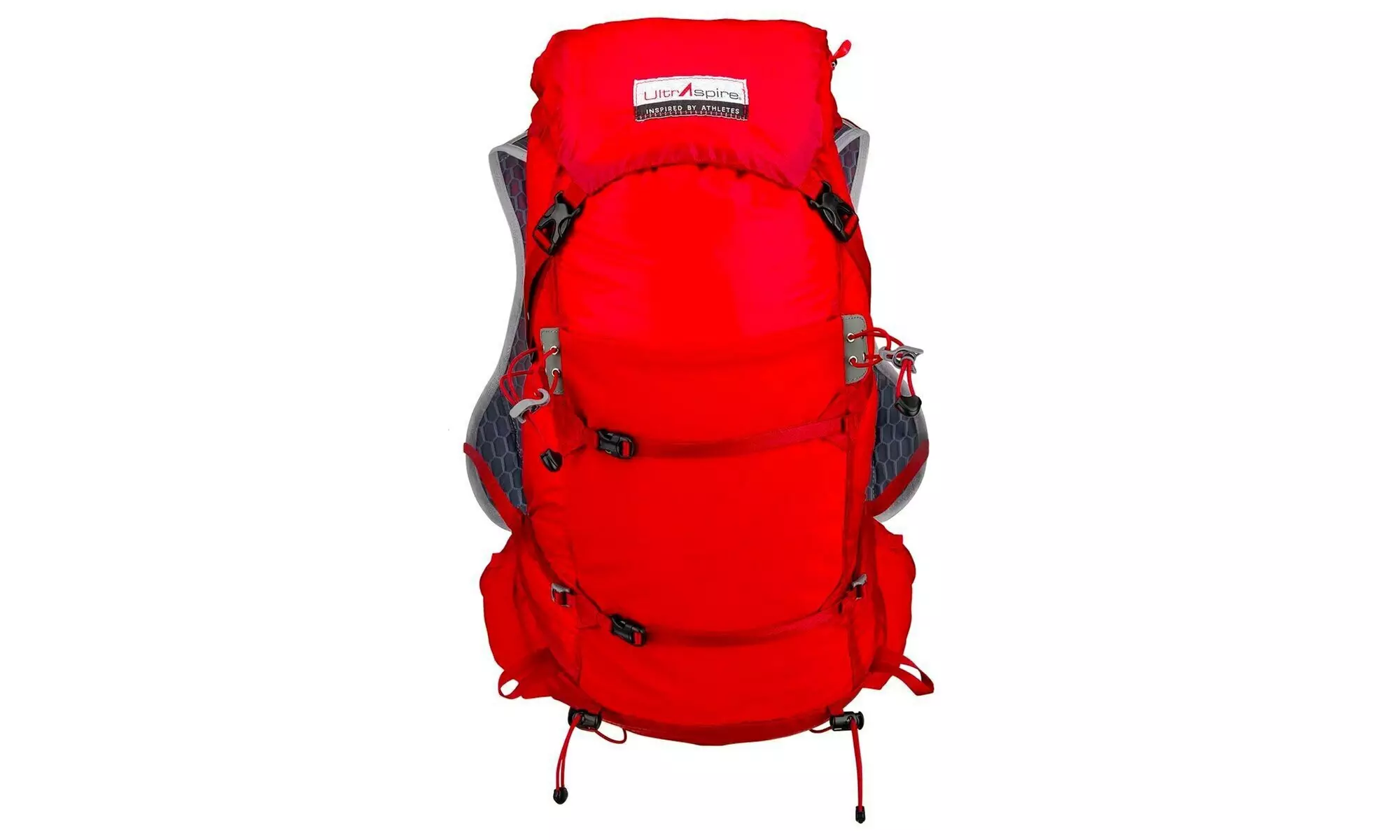 UltrAspire Epic 25L Capacity Lightweight Backpack w/2 UltraFlask Bottles, Red - Primary Image