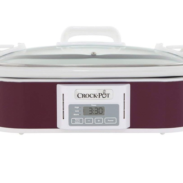 crockpot 3.5 quart programmable casserole crock slow cooker