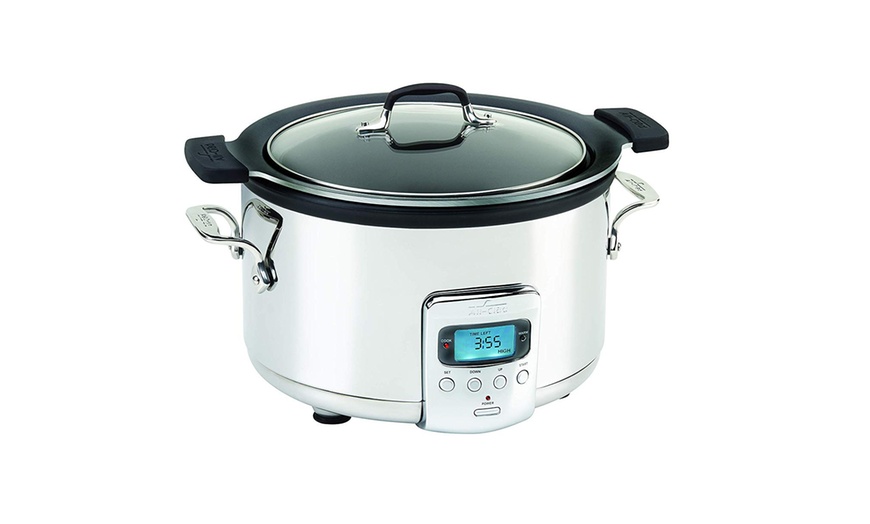 all clad 4 quart slow cooker aluminum insert