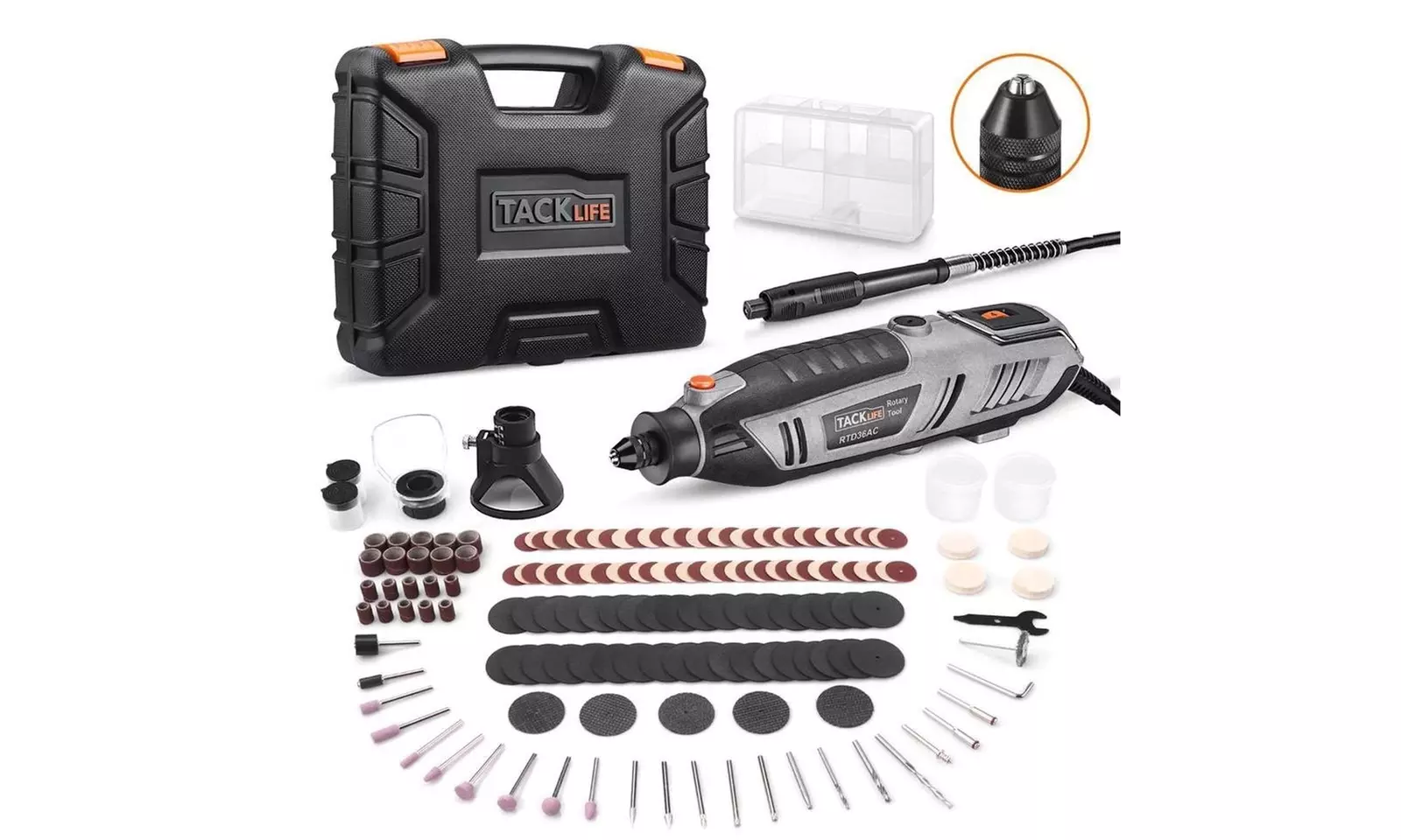 TACKLIFE Rotary Tool Kit Multi-Options - Primary Image
