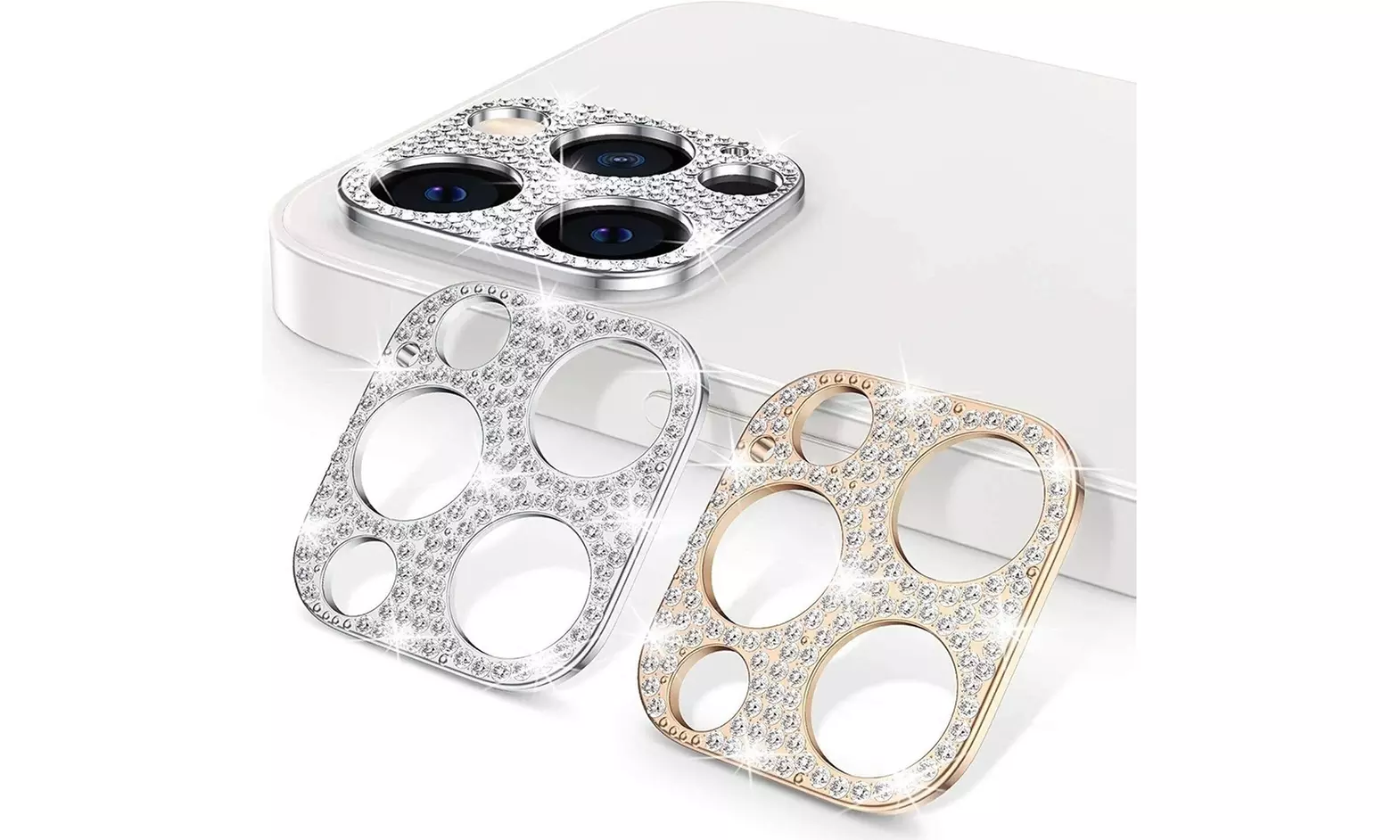 Camera Screen Protector Bling Glitter Diamond For iPhone 13 12 11 Pro Max