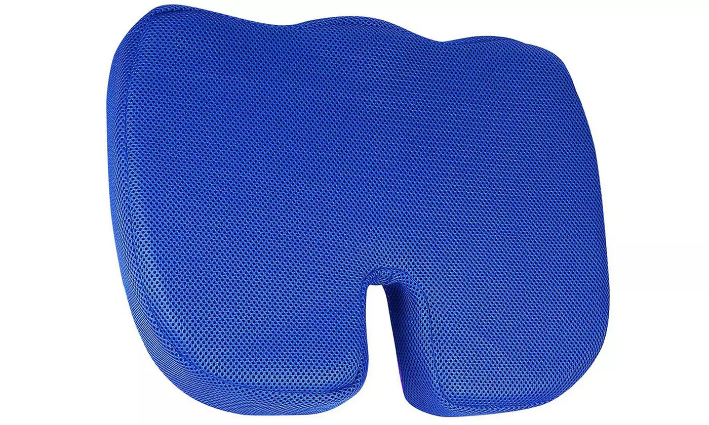 NewHome Memory Foam Seat Cushion for Coccyx, Sciatica & Back Support