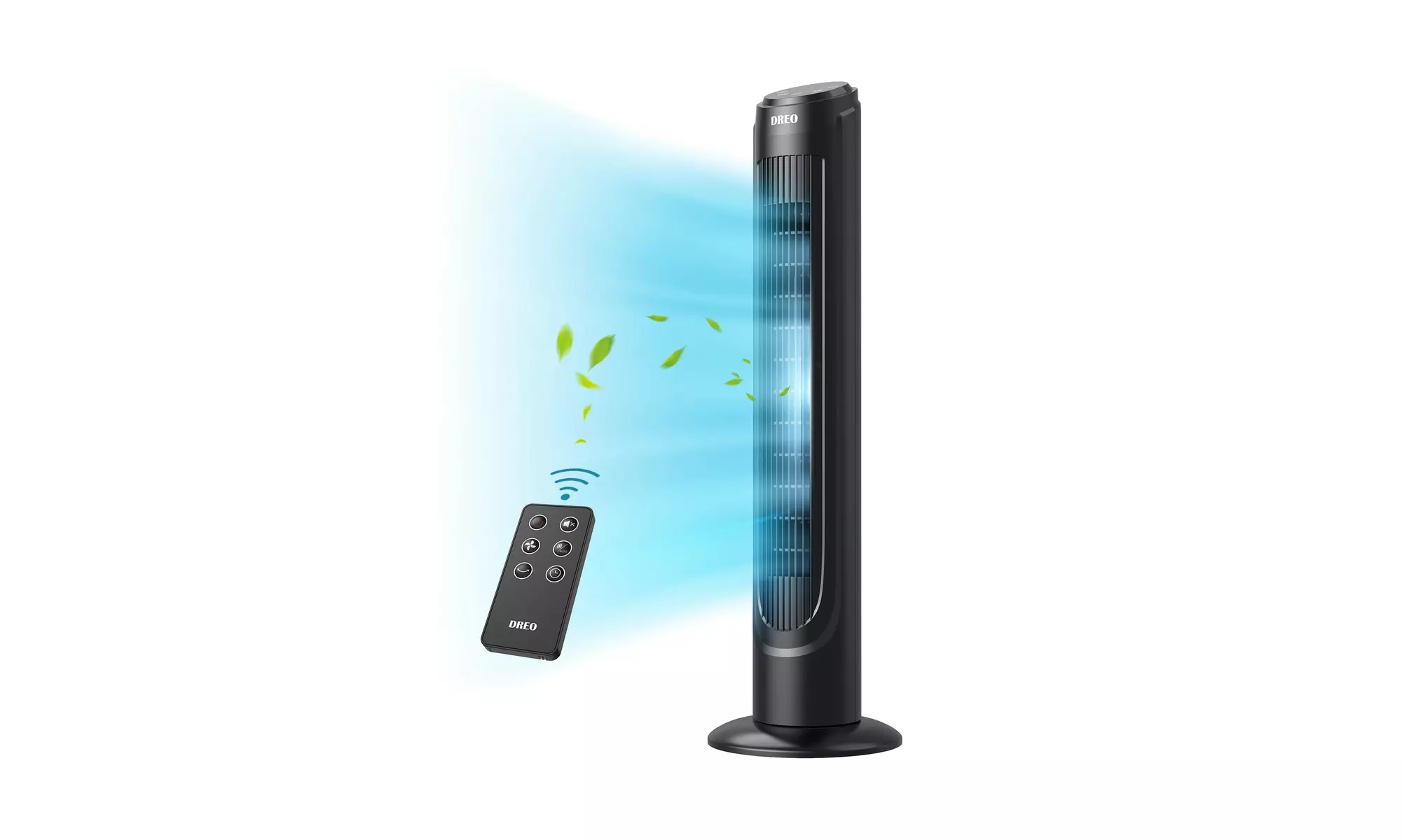 Dreo DR-HTF003 Cruiser Pro Tower Fan 90 Degree with Remote Black - New - Primary Image