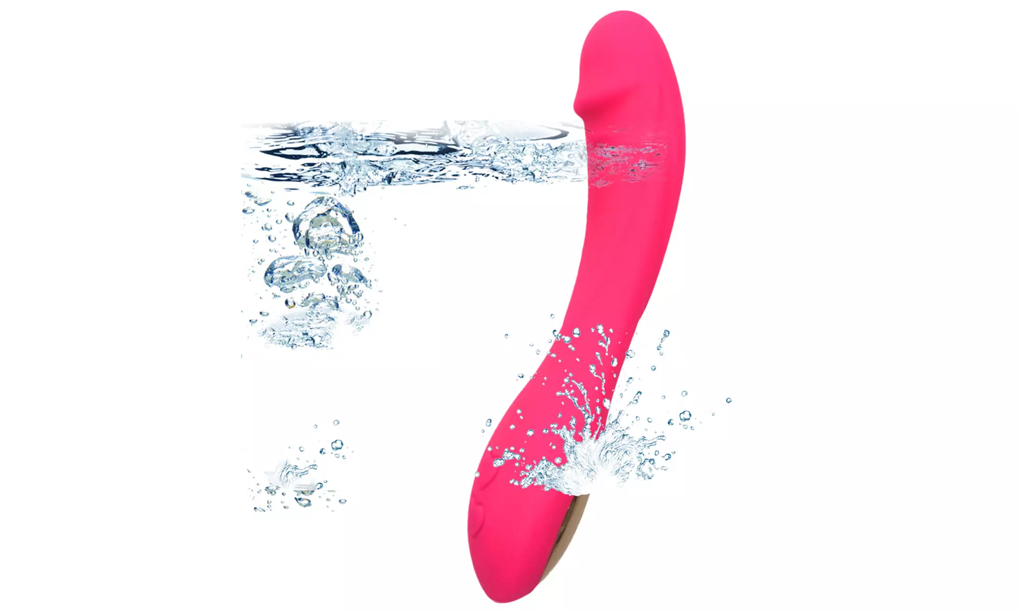 Waterproof 12 Modes G Spot Vibrator Vibrating Dildo - Rechargeable