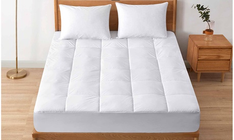 Peace Nest PCM Cooling Mattress Pad With Elastic Deep Pocket Twin White