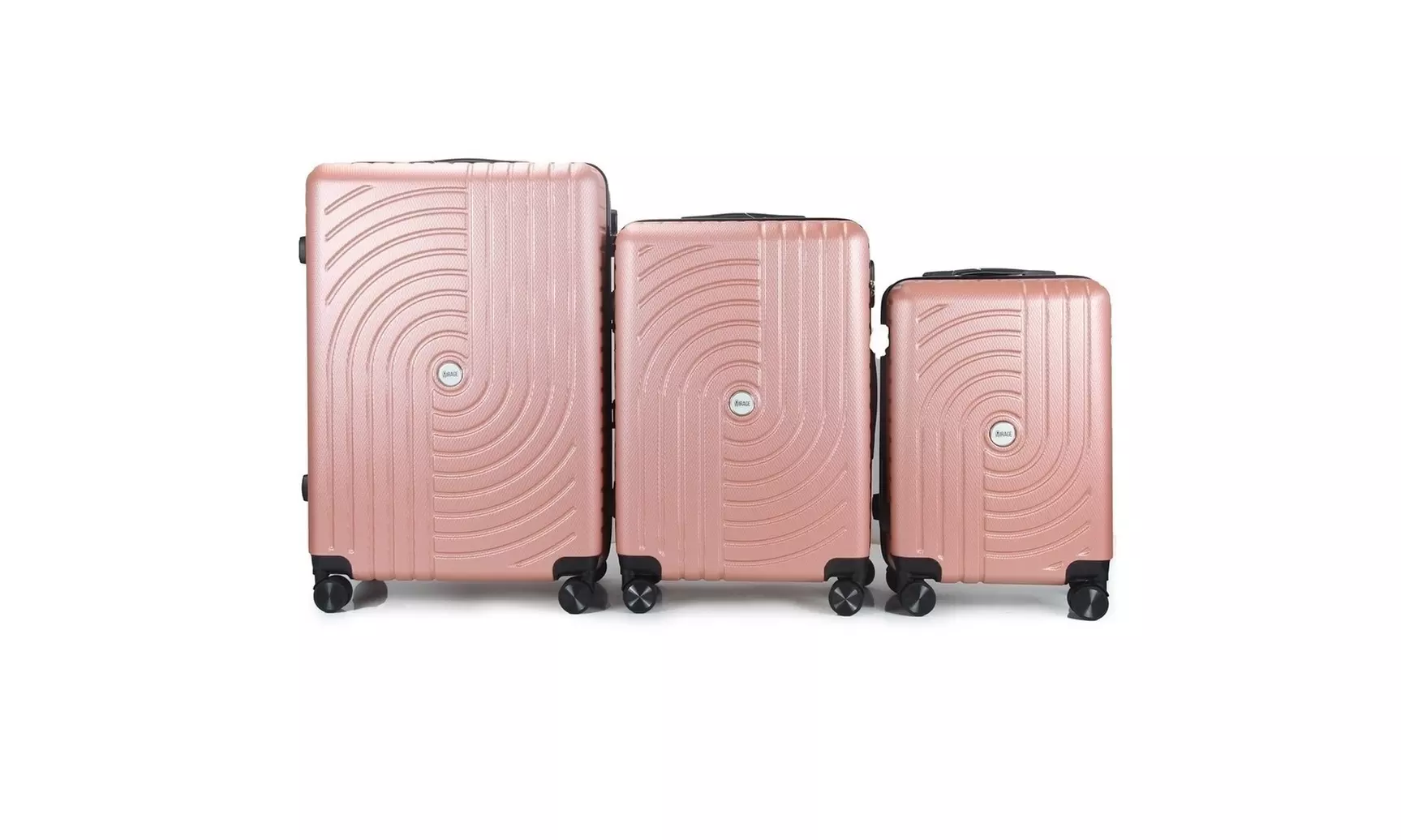 3-Piece Hardside Luggage Set with 360 Dual Spinner Wheels and Combo Lock