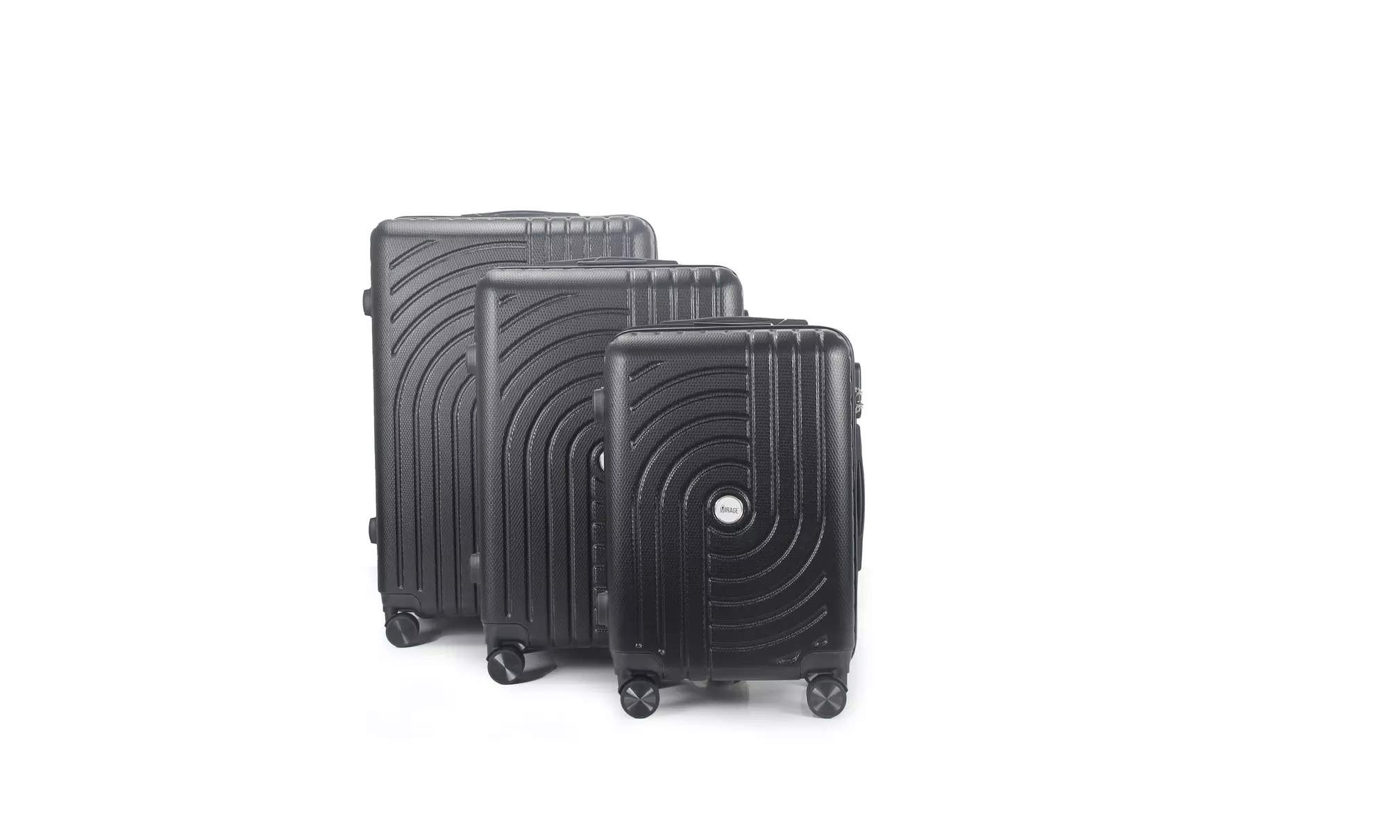 3-Piece Hardside Luggage Set with 360 Dual Spinner Wheels and Combo Lock