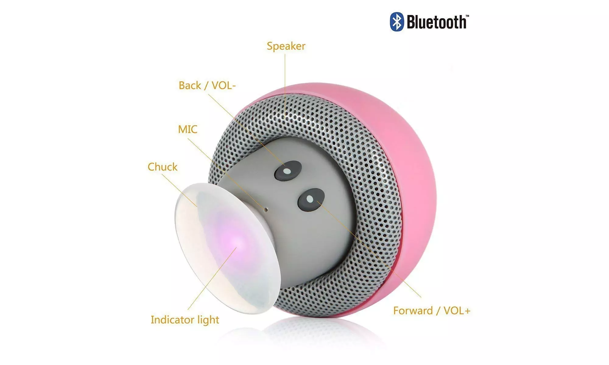 Bluetooth Portable Mushroom Design Speaker. Wireless-Auto Pair. Built In Mic. - Second Medium