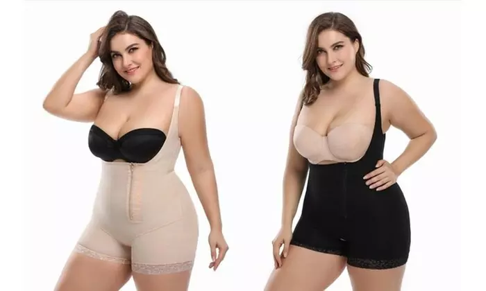 Plus Size Full Body Waist Trainer Shapewear Bodysuit for Women - Primary Image