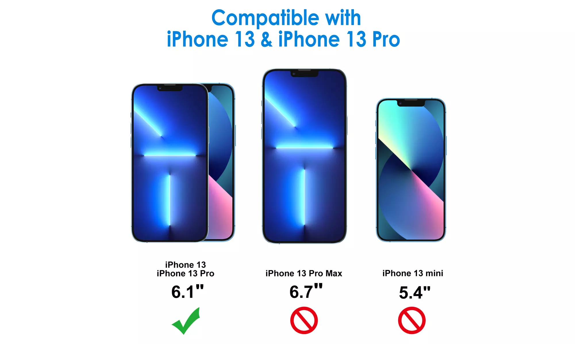 Screen Protector for iPhone X/XR/XS/XS Max, 11/12/13, Mini, Pro, Pro Max, 3-Pack