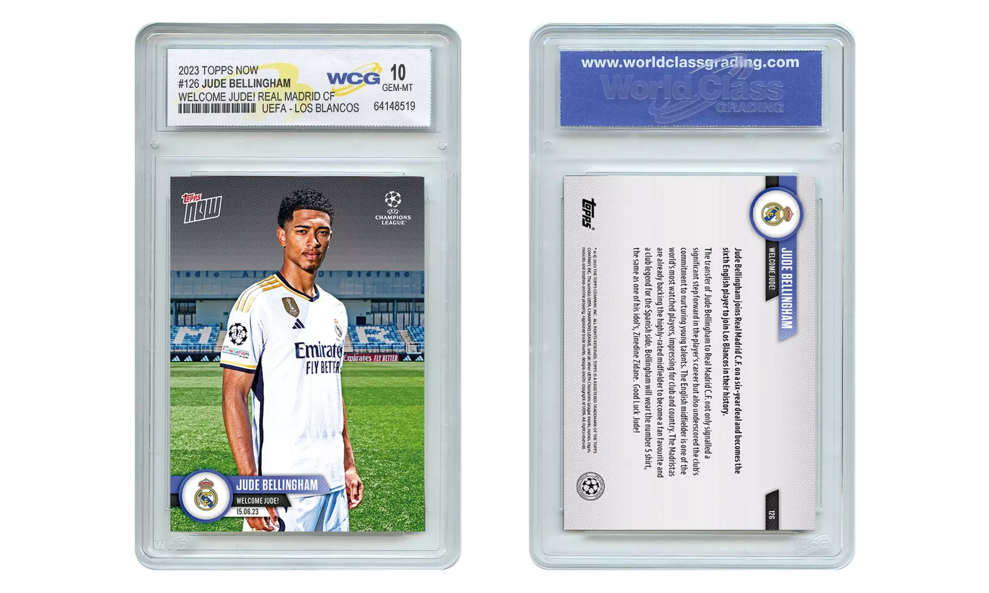 2023 Topps Now Jude Bellingham Real Madrid CF Soccer UEFA Los Blancos #126 GM 10