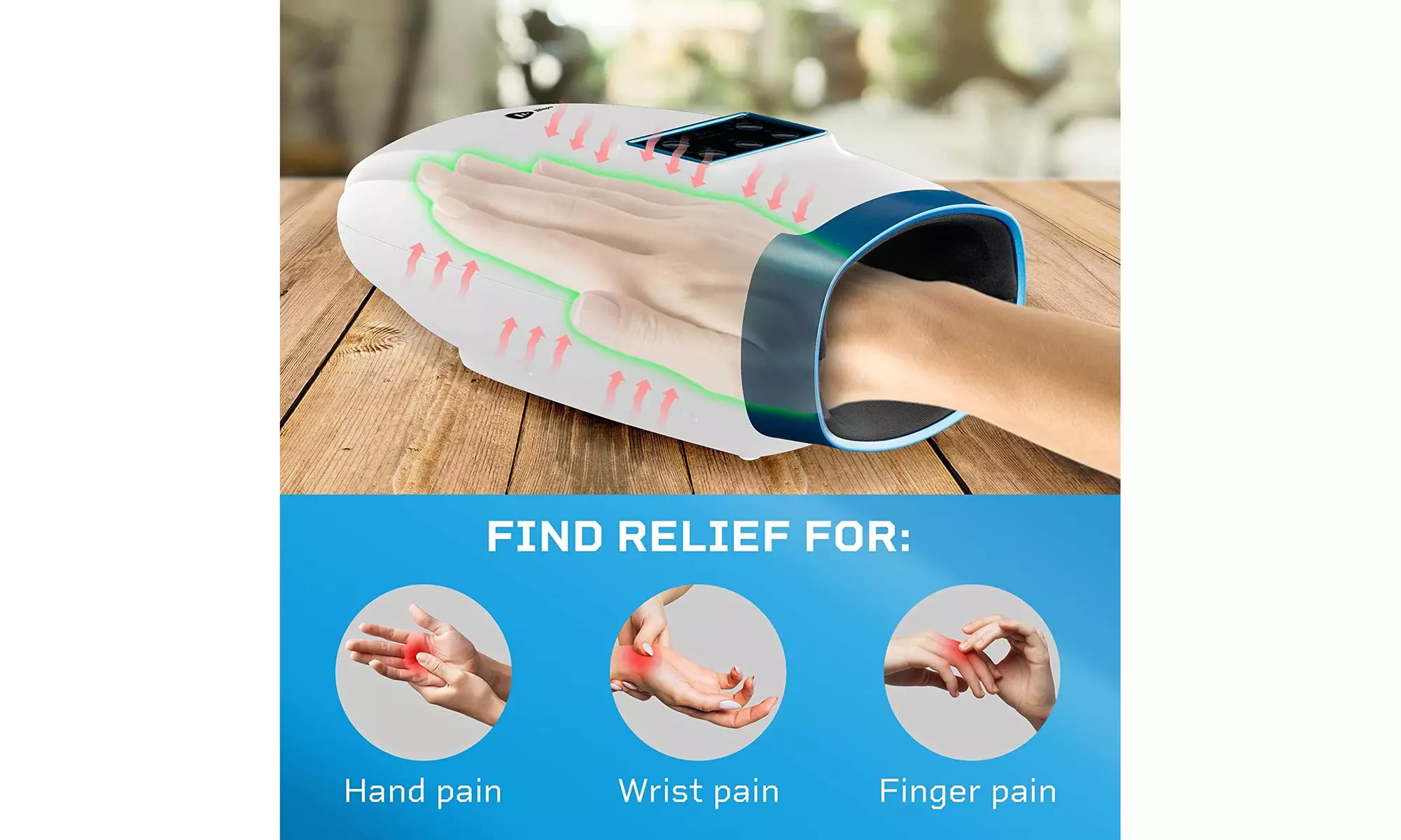 Lifepro Legra Hand Massager-Arthiritis Pain Relief for Hands - Second Medium