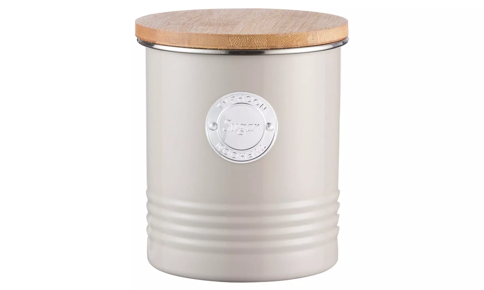 Typhoon Living Putty Tea & Sugar Canister W/ Airtight Bamboo Lid - Second Medium