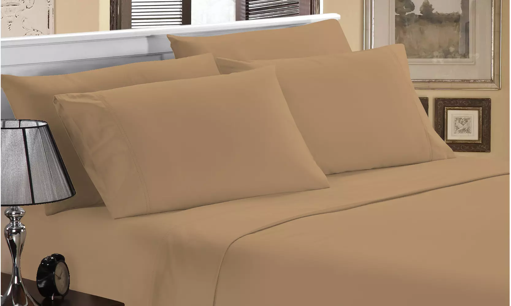 Luxury Home 1800 Series Super Soft Bamboo-Blend Sheet Set (6-Piece)
