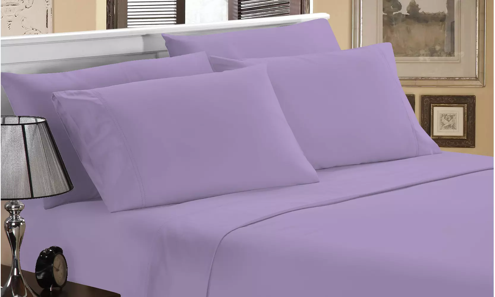 Luxury Home 1800 Series Super Soft Bamboo-Blend Sheet Set (6-Piece)