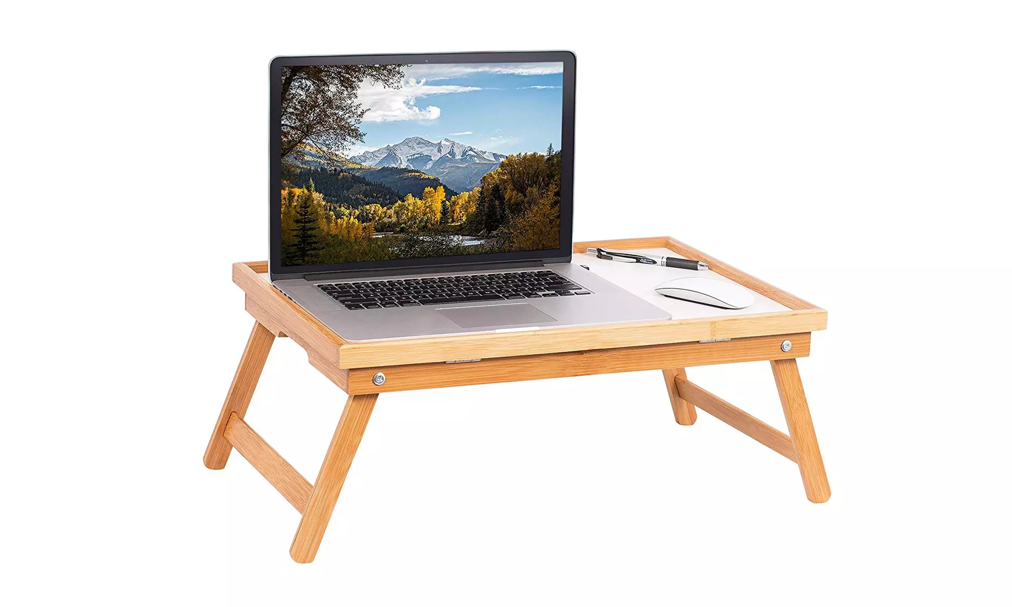 Multi Function Lapdesk Table Bed Tray Foldable Adjustable Breakfast DiningTable  - Primary Image