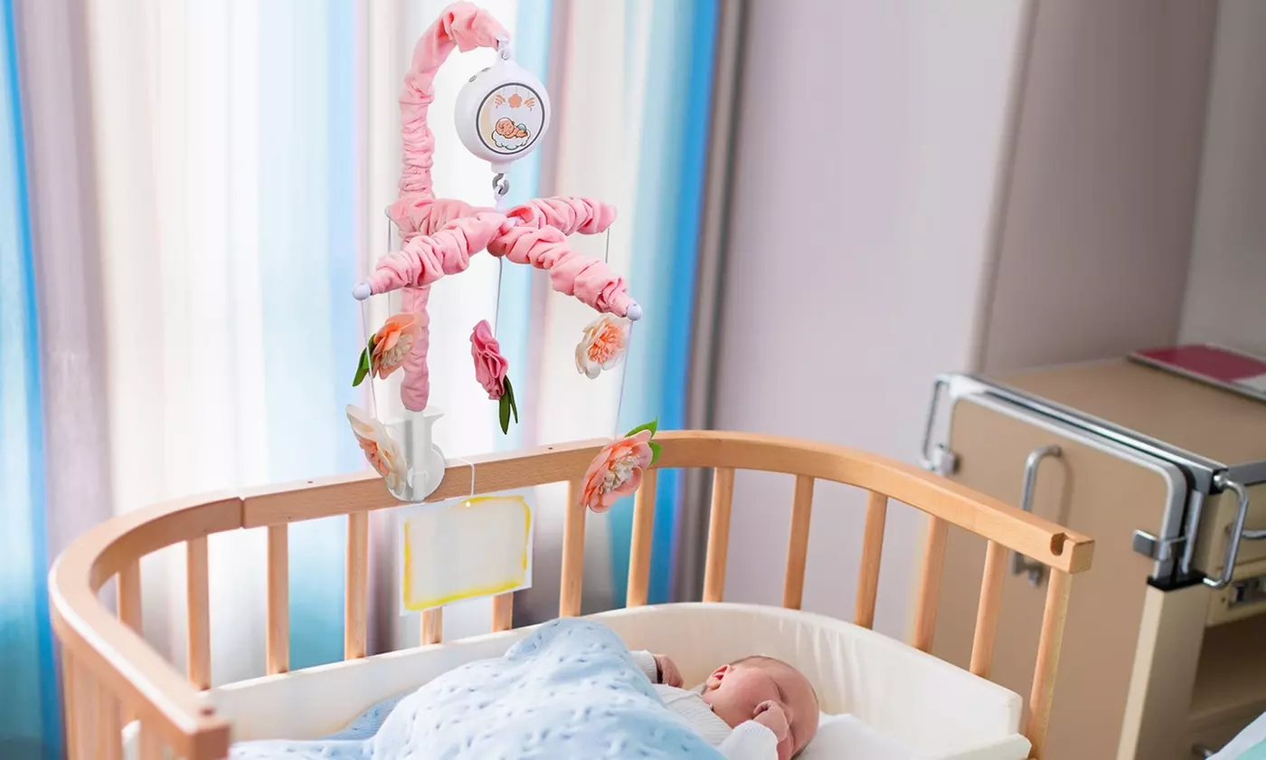  BabyLuv Rotating Musical Star Projector Rattle & Crib Mobile for Soothing Sleep