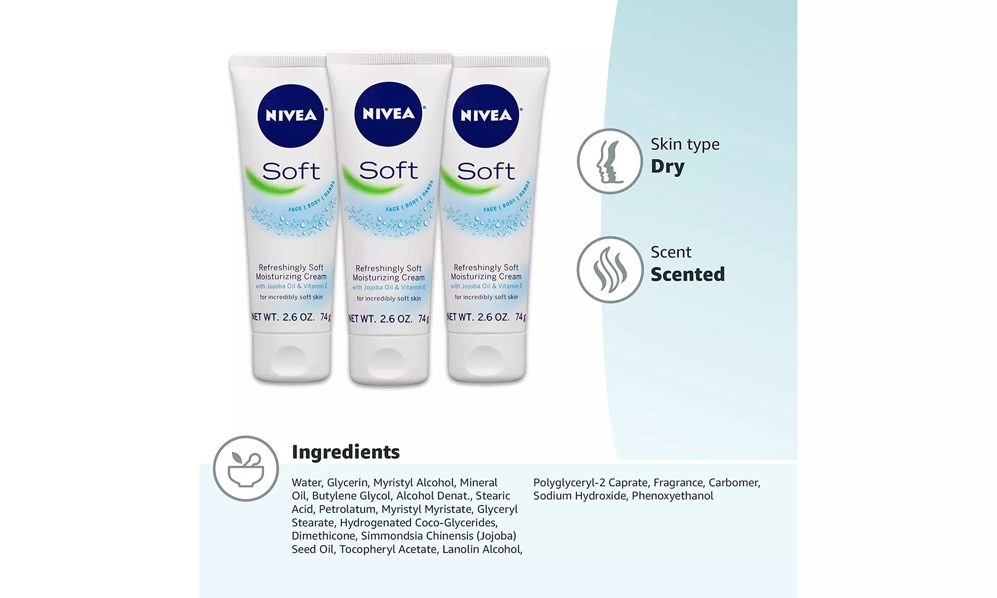 NIVEA Soft Refreshingly Soft Moisturizing Cream Body Cream - Second Medium