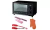 Zojirushi ET-WMC22 Toaster Oven 2-Slice (Black) with Tongs, Knife and Oven Mitt