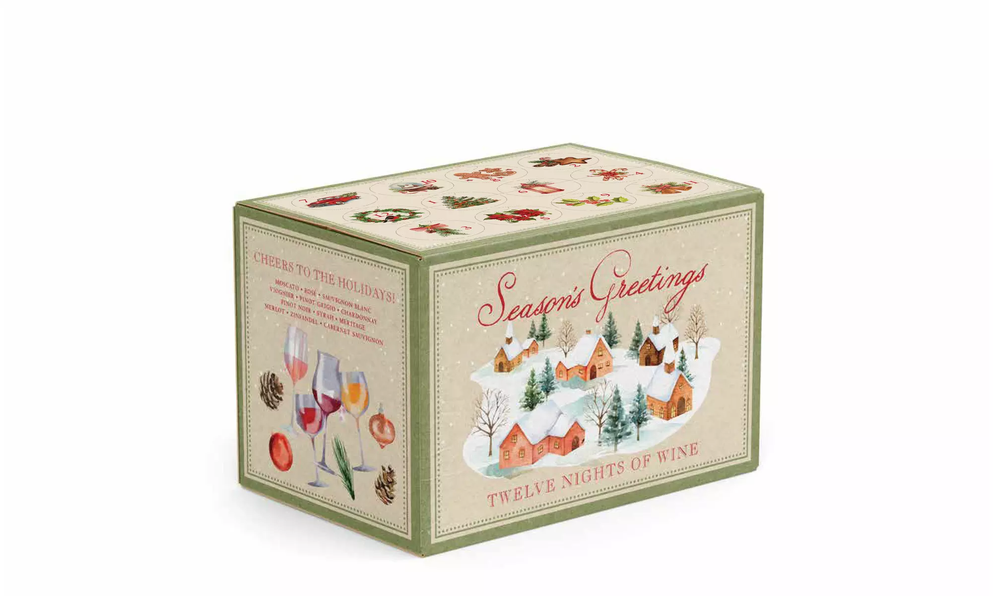 Holiday Wine Advent Calendar 12 Bottles *Shipping Included* - Second Medium