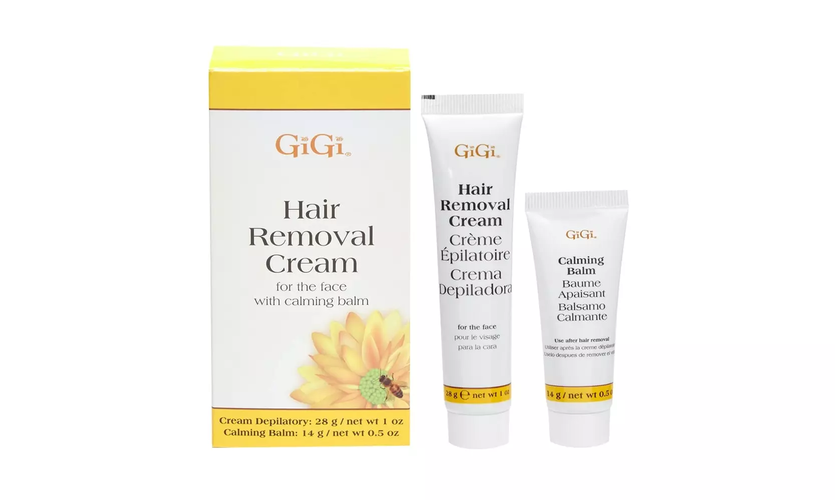 GiGi Facial Hair Removal Cream and Calming Balm Set - Primary Image