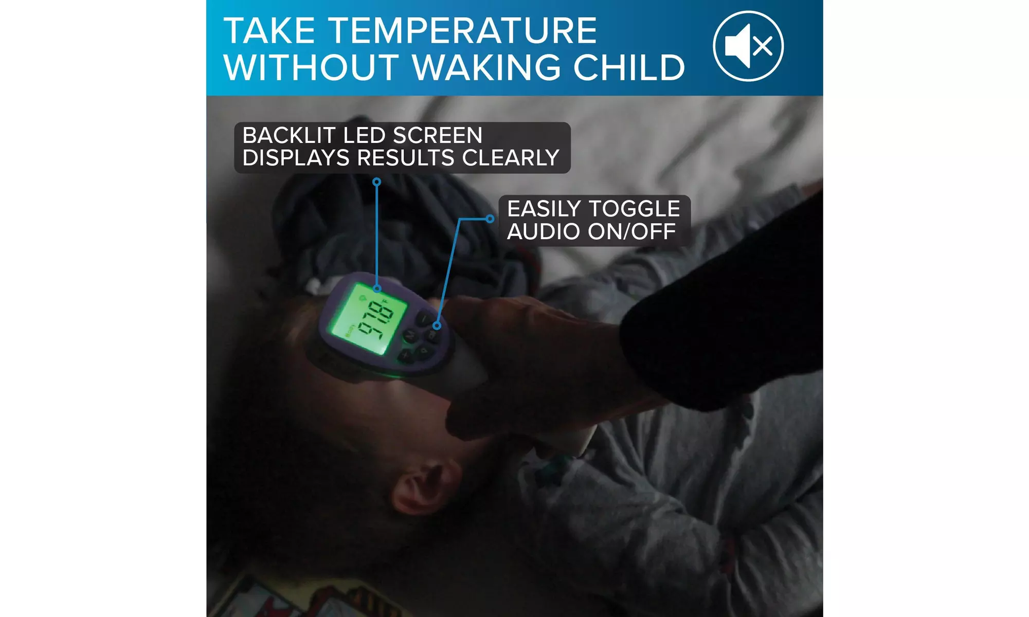 Contactless Infrared Digital LCD Thermometer Instant Body Forehead Temperature - Second Medium