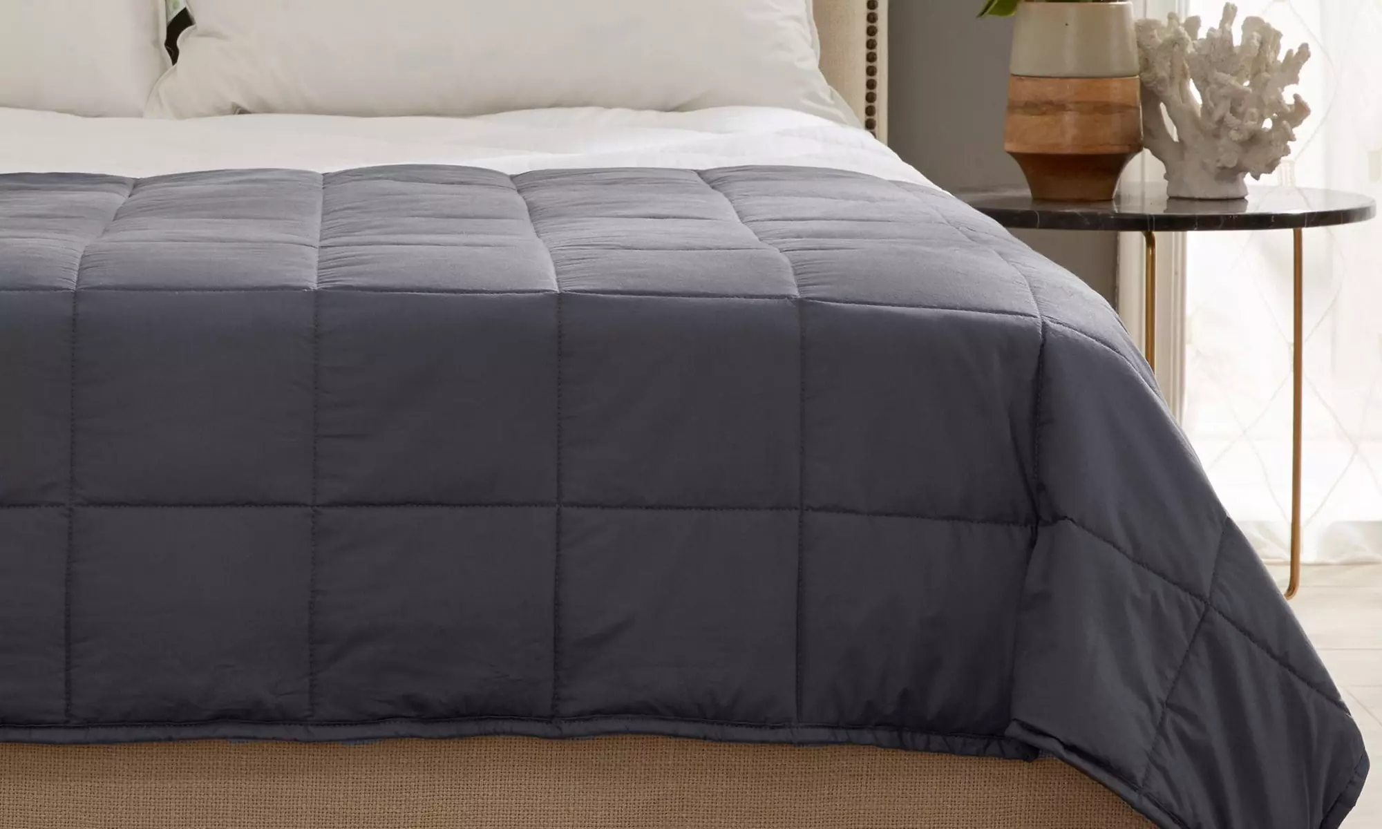 Kathy Ireland Home Weighted Blanket with Glass Beads