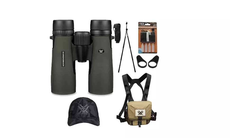 Vortex 8x42 Diamondback Binoculars with GlassPak Harness Case and Hunting Bundle - Primary Image