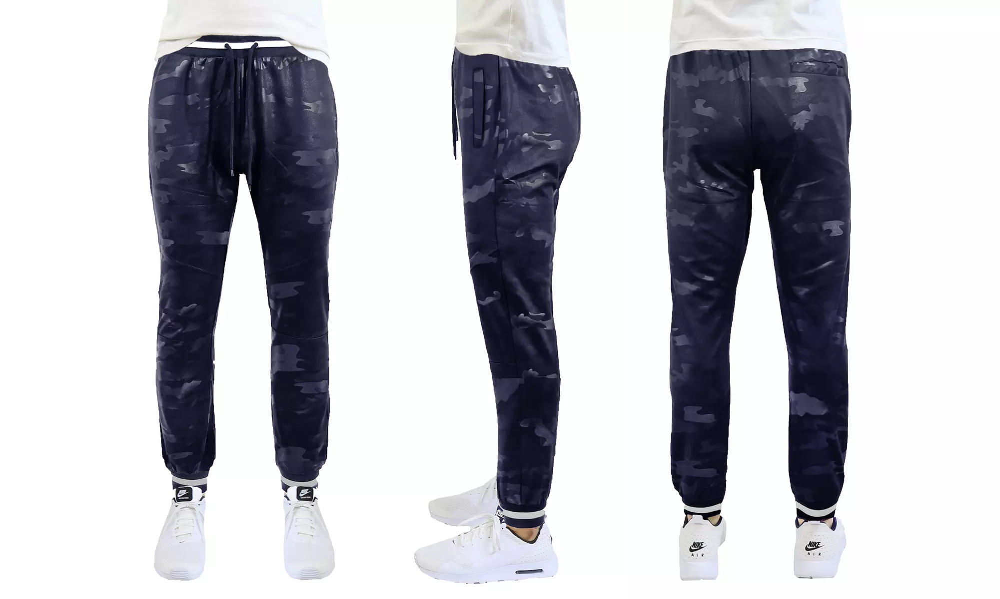 Galaxy By Harvic Men's Slim-Fit Camo Tech Stretch Joggers (S-2XL)
