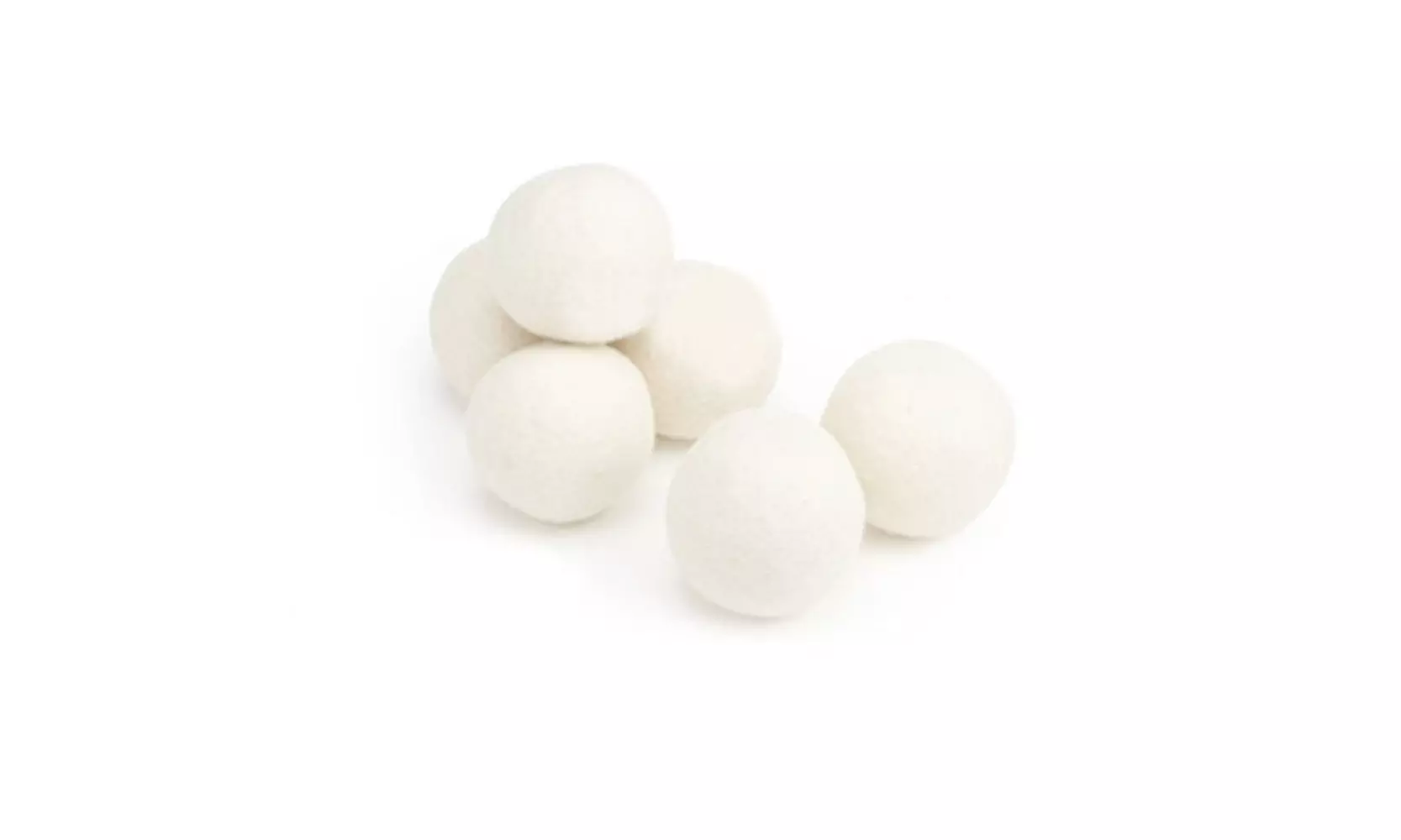  Sheep 6-Pack Premium Wool Dryer Balls Reusable Natural Fabric Softener 6CM  - Primary Image