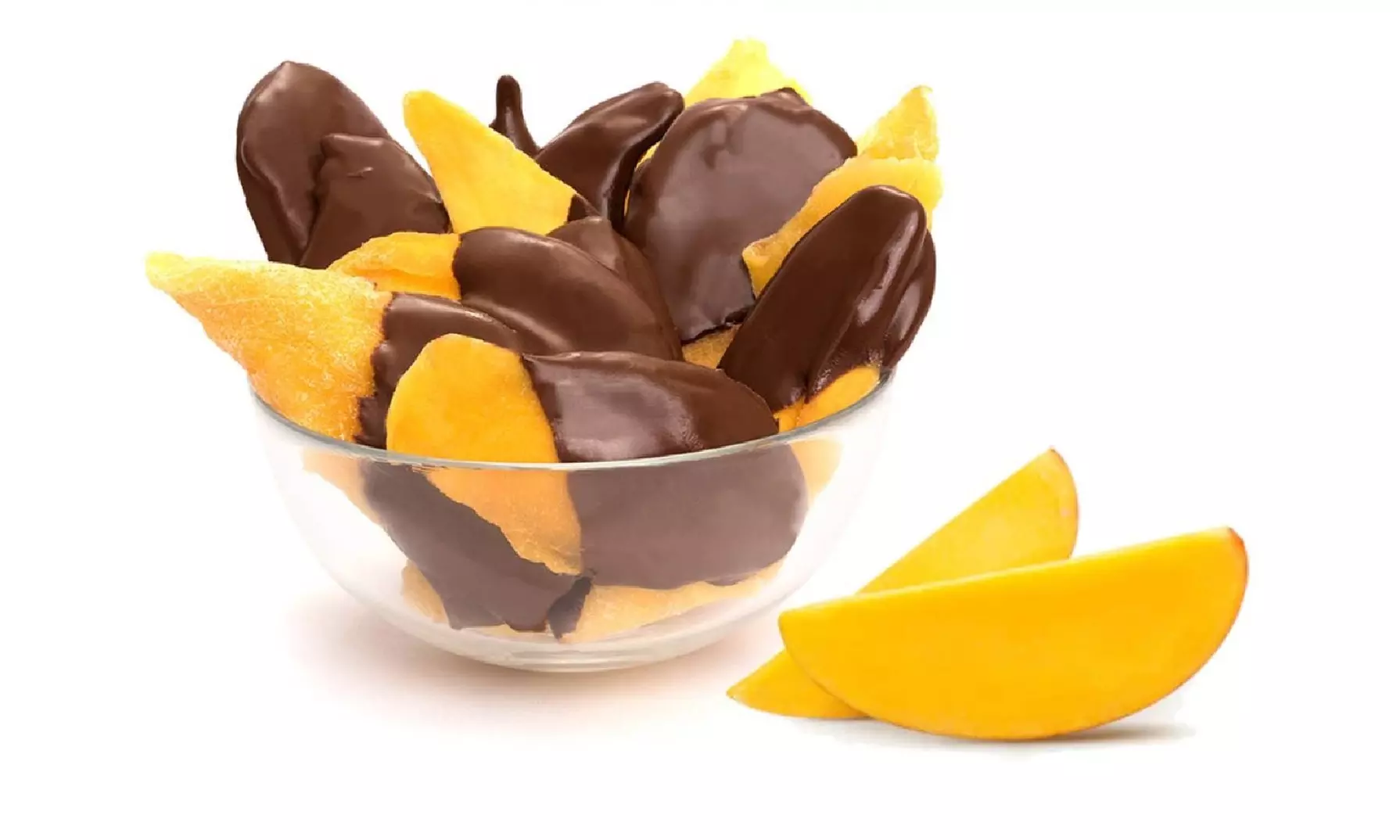 Andy Anand Belgian Dark Chocolate Mango Slices Half Dipped & Greeting Card 12 Oz - Primary Image