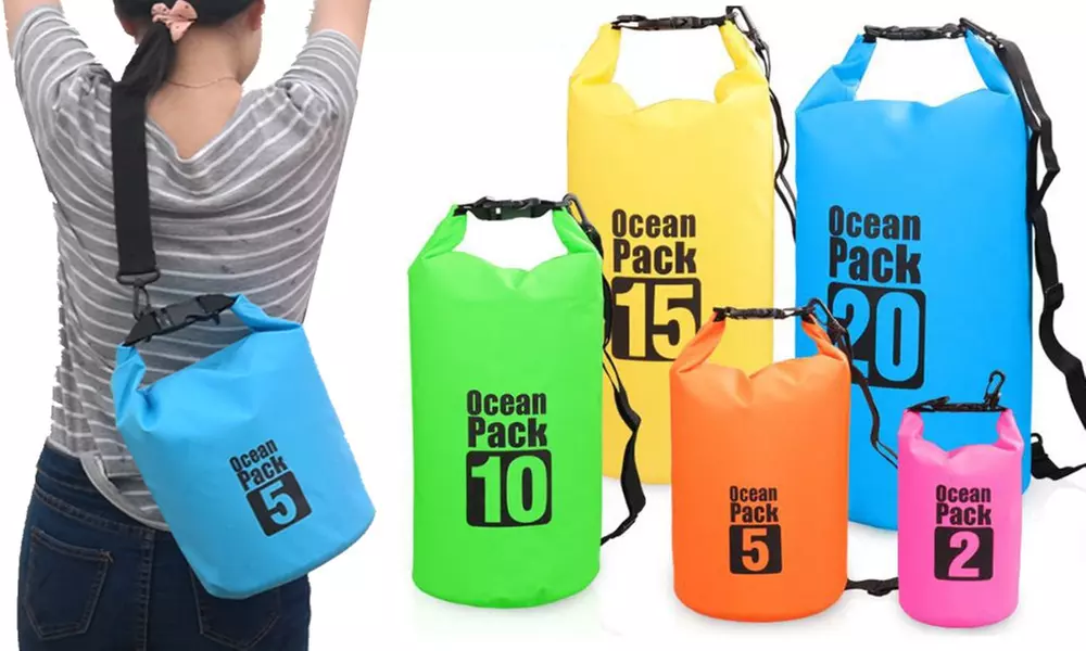 Floating Waterproof Dry Bag 2L/5L/10L/15L, Roll Top Sack Keeps Gear Dry - Primary Image