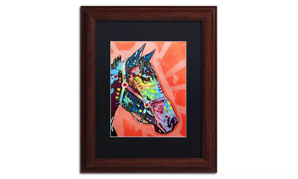 Dean Russo 'WC Horse 3' Matted Wood Framed Art - Primary Image