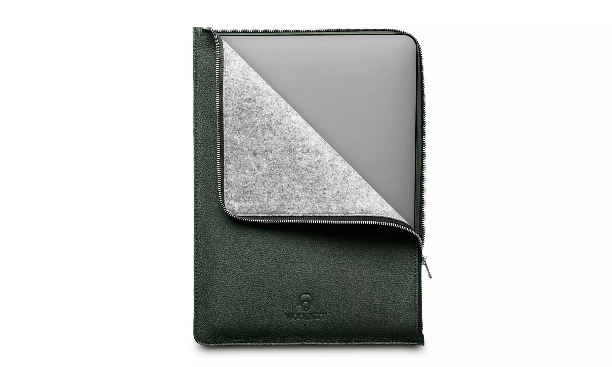 Woolnut Leather Folio for 15-inch MacBook Pro - Green - Primary Image