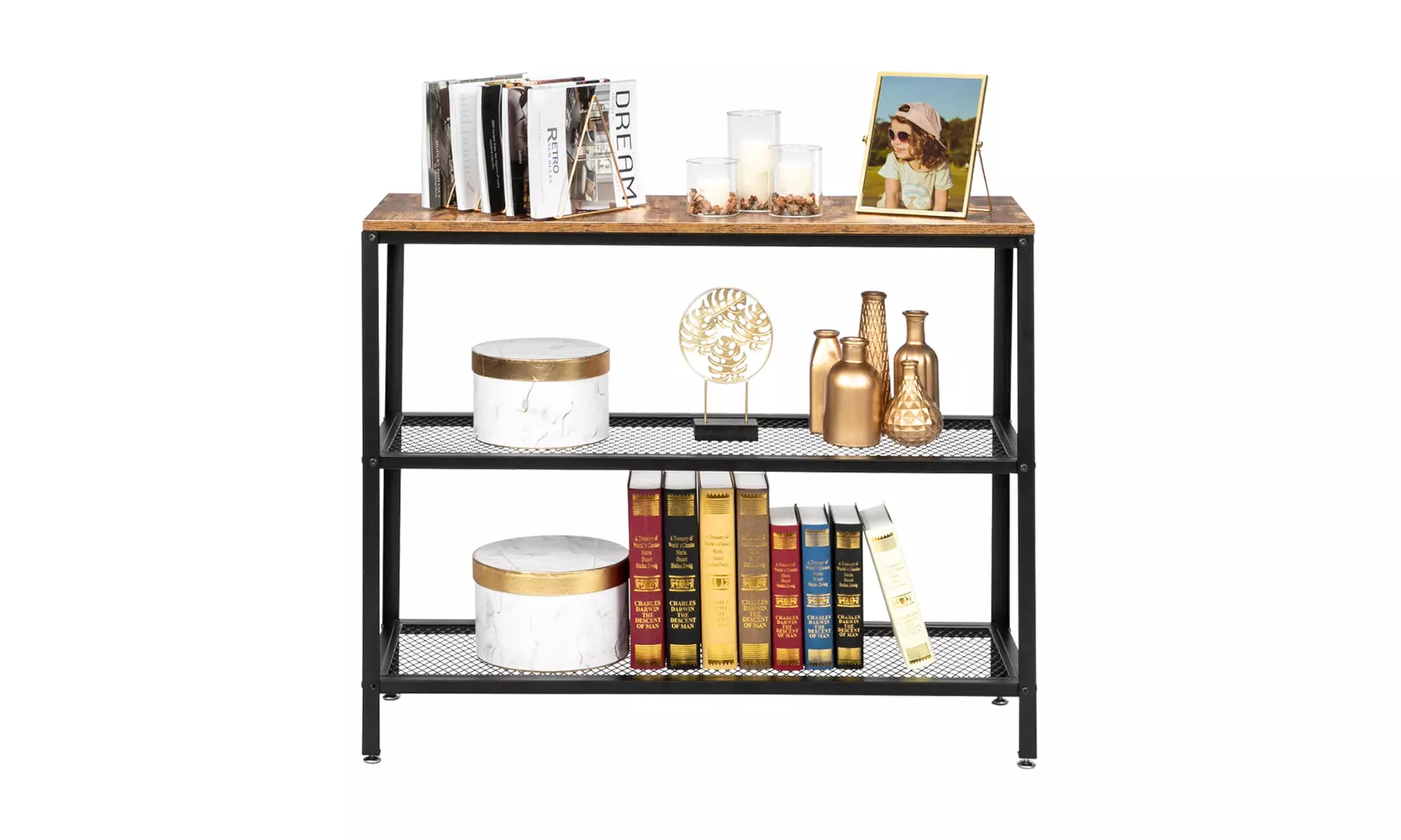 Rectangle Wrought Iron Sofa Table - Primary Image