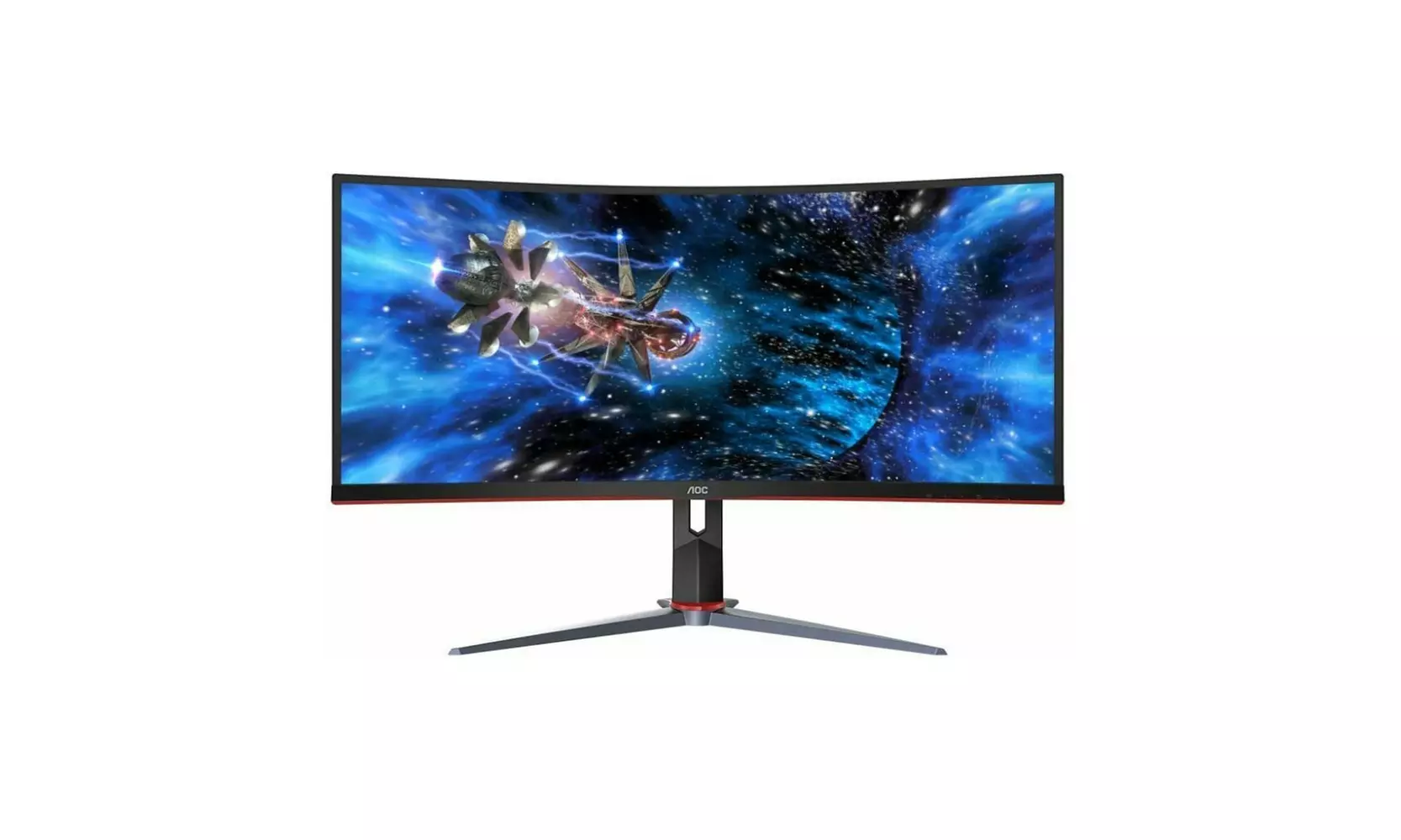 AOC CU34G2X 34-Inch Curved Ultrawide QHD 3440x1440 Gaming Monitor (Renewed) - Primary Image