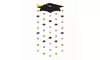 Graduation Cap Doorway Curtain (2-pack)