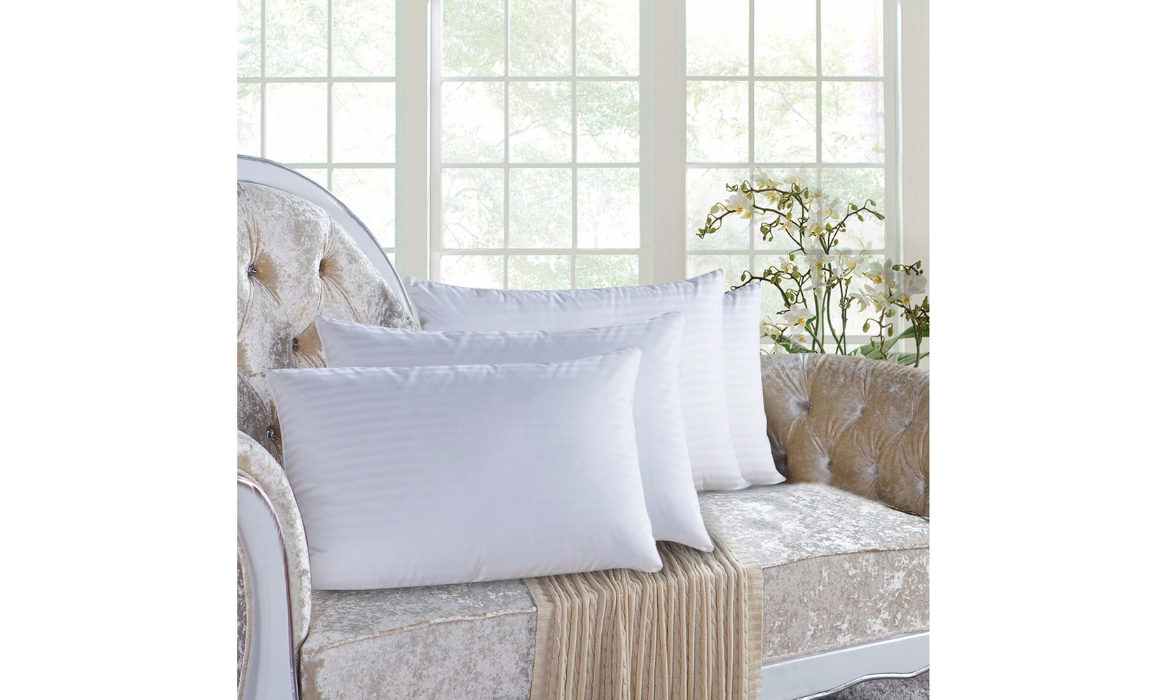 Hypoallergenic Down-Alternative Super Soft Bed Pillows (4-Pack) - Primary Image