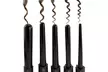 5 in 1 Ceramic Hair Curler Interchangeable Iron Curling Wand Roller Set Glove - Second Medium