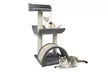 28" Cat Climb Holder Cat Tower Scratching Post Gray - Second Medium