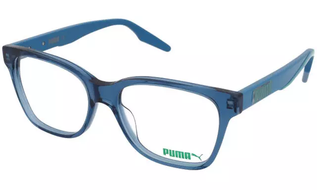 Puma Women Eyeglasses PU0310o-004 Blue Frame Demo Lenses - Primary Image