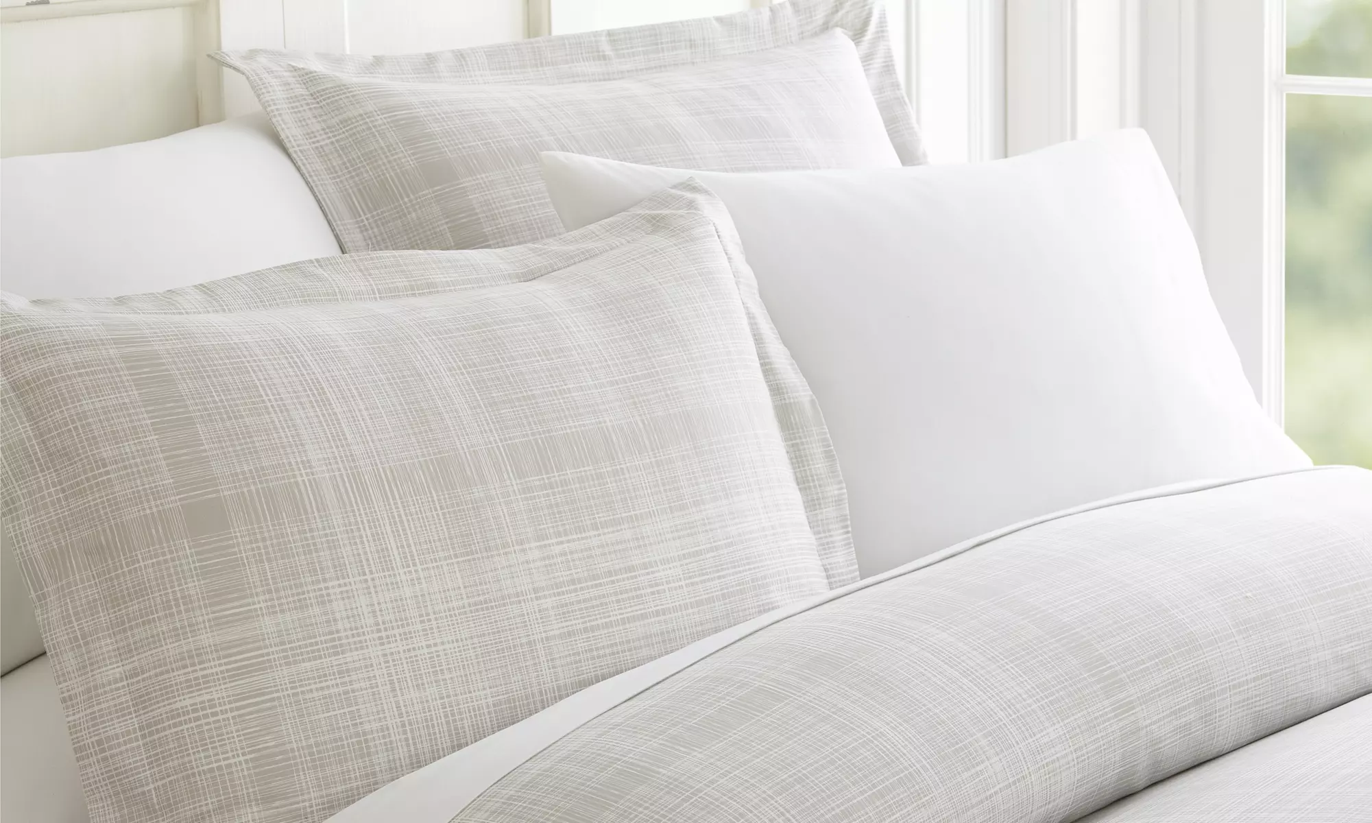 Merit Linens Premium 3 Piece Pattern Duvet Cover Set 