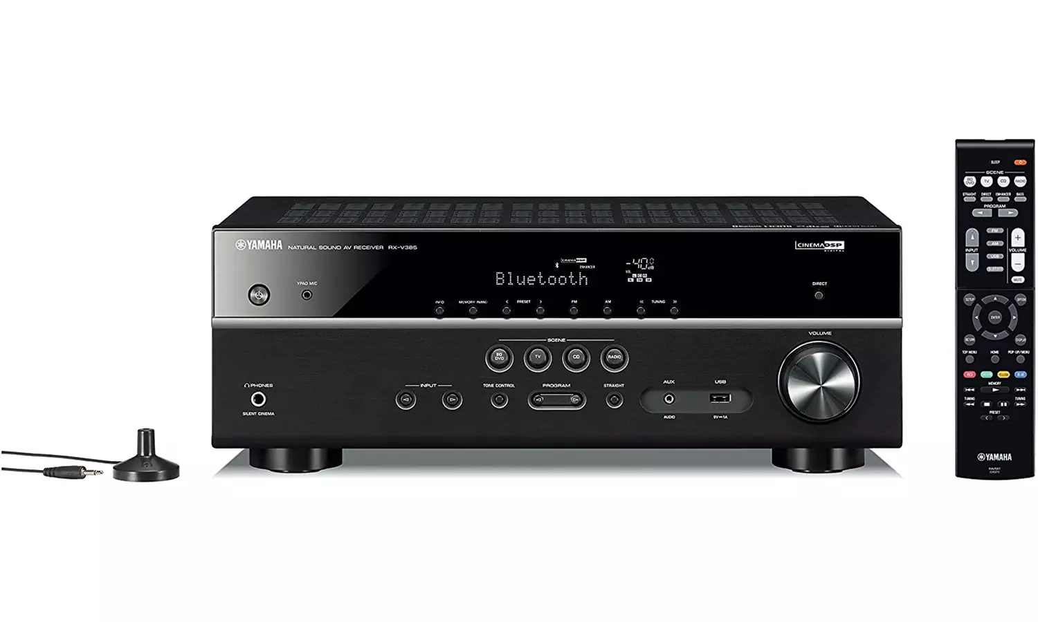 Yamaha RX-V385 5.1-Channel 4K Ultra HD AV Receiver with Bluetooth - Primary Image