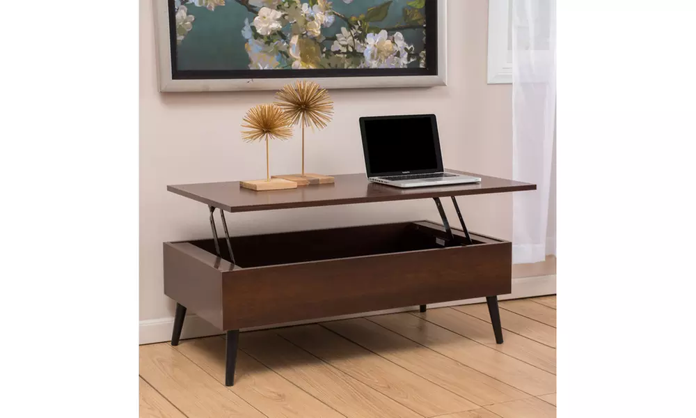 Thorton Wood Lift Top Storage Coffee Table - Primary Image