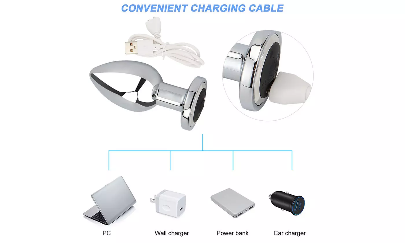 10 Freqs Wireless Anal Plug Vibrator Remote Control Prostate Massager