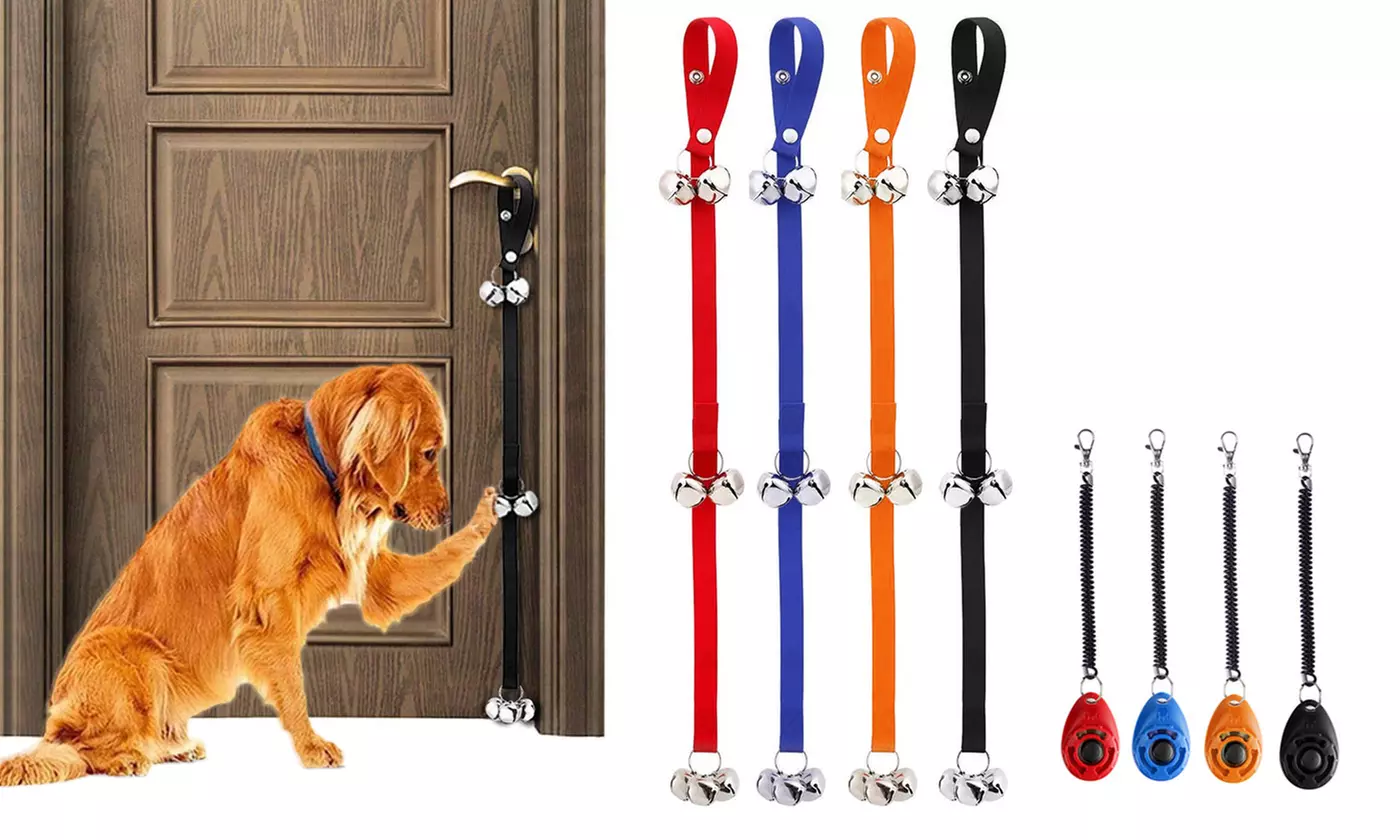 Dog Bells Strap Training Doorbells Puppy Bells Clicker for Potty Housebreaking - Primary Image