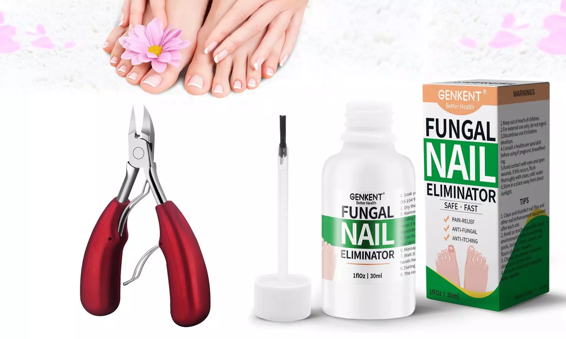 Toenail Clippers Toenail Toe Nail Clippers Nail Fungus Treatment 1 Fl.oz - Primary Image